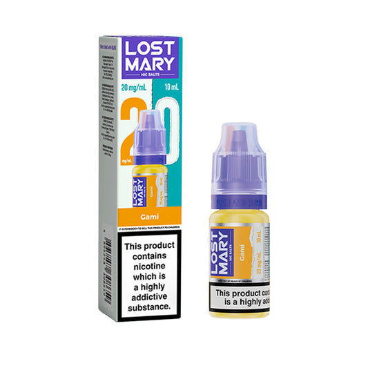 Gami Lost Mary 10ml Nic Salt E-Liquids and Box