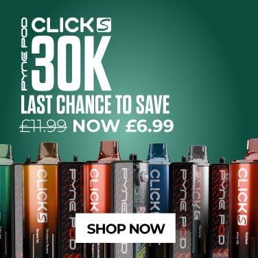 Promo banner for Click S 30k kits showing 6 kits on a green background