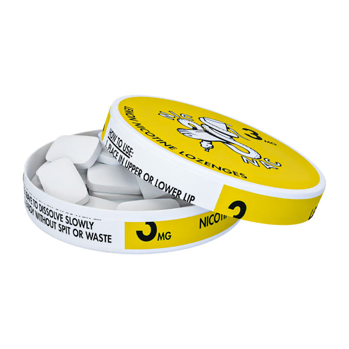 Lemon Nic Nac 20 Lozenge Open Can