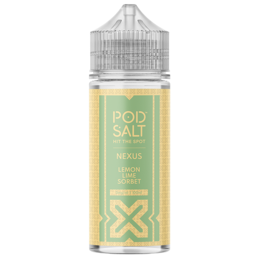 Pod Salt Nexus Lemon Lime Sorbet 100ml Shortfill E-Liquid
