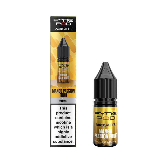 Mango Passion Fruit Pyne Pod Nic Salt E-Liquid bottle