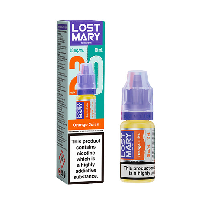 Orange Juice Lost Mary 10ml Nic Salt E-Liquids and Box