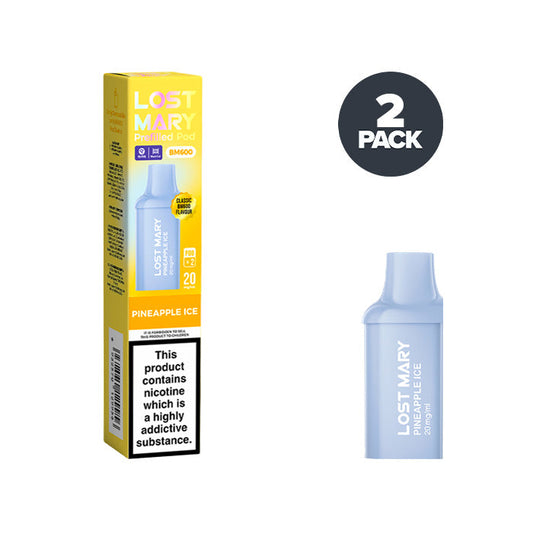 Pineapple Ice Lost Mary BM600 Prefilled Pod and Box