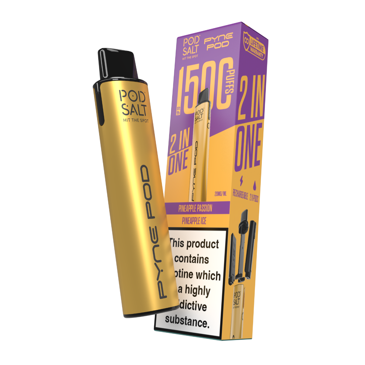 Pod Salt Pyne Pod 2 in One Starter Kit Pineapple Edition