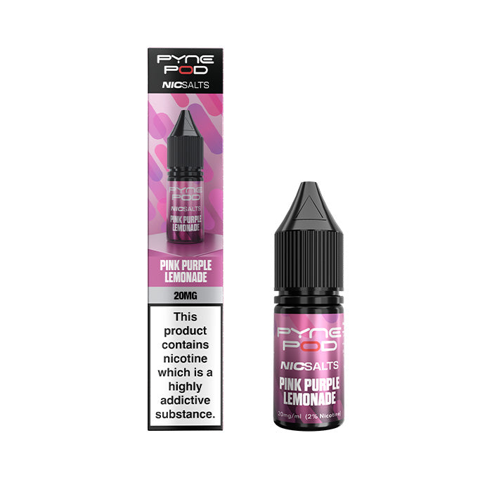 Pink Purple Lemonade Pyne Pod Nic Salt E-Liquid bottle