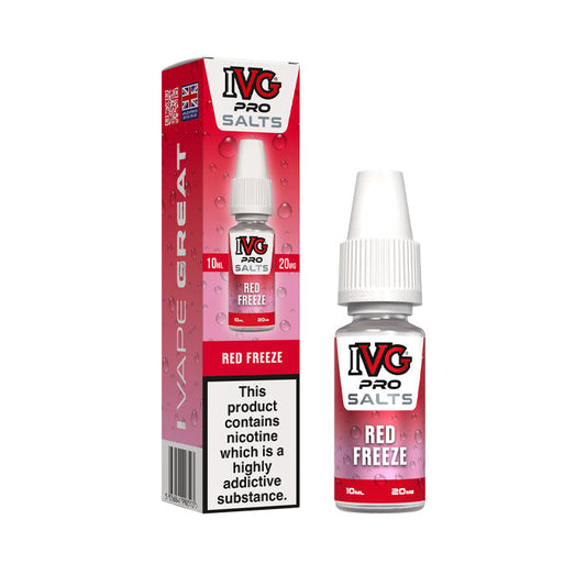Red Freeze Ivg Pro 10ml Nic Salt E-Liquid and Box