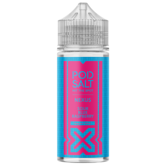 Pod Salt Nexus Sour Blue Raspberry 100ml Shortfill E-Liquid
