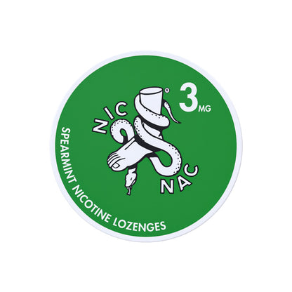 Spearmint 3mg Nic Nac 20 Lozenge Can