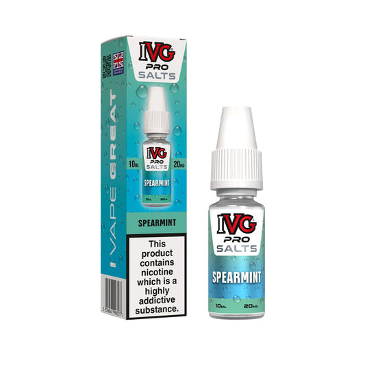 Spearmint Ivg Pro 10ml Nic Salt E-Liquid and Box