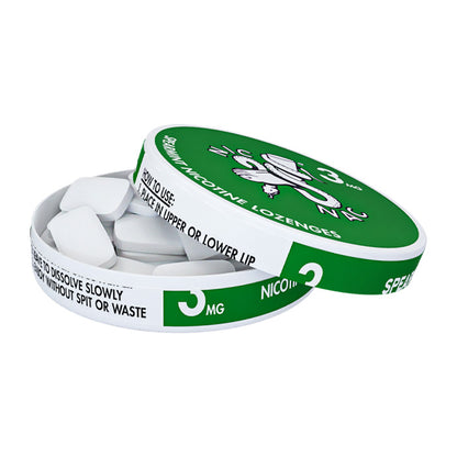 Spearmint Nic Nac 20 Lozenge Open Can