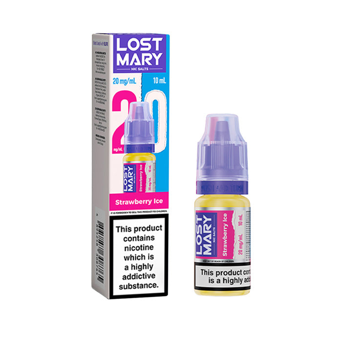 Strawberry Ice Lost Mary 10ml Nic Salt E-Liquids and Box