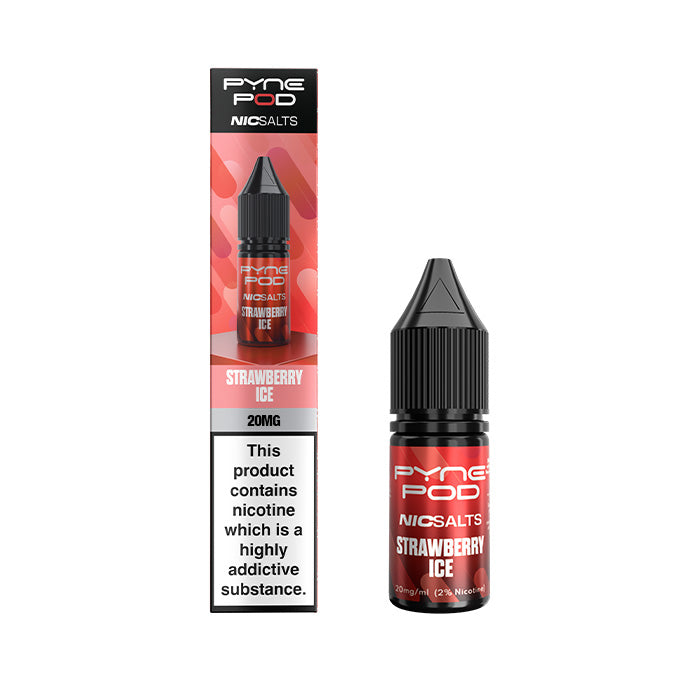 Strawberry Ice Pyne Pod Nic Salt E-Liquid bottle