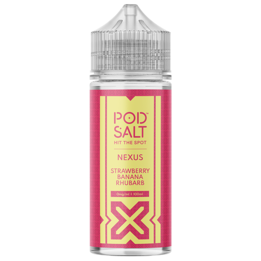 Pod Salt Nexus Strawberry Banana Rhubarb 100ml Shortfill E-Liquid