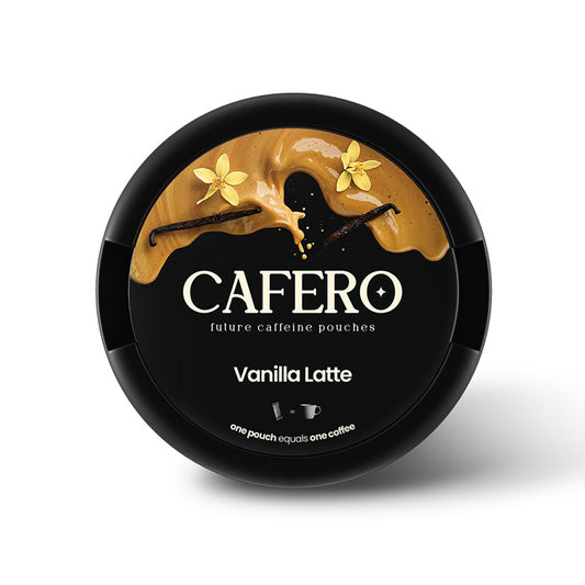 80mg CAFERO Vanilla Latte Caffeine Pouches