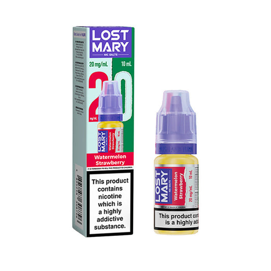 Watermelon Strawberry Lost Mary 10ml Nic Salt E-Liquids and Box