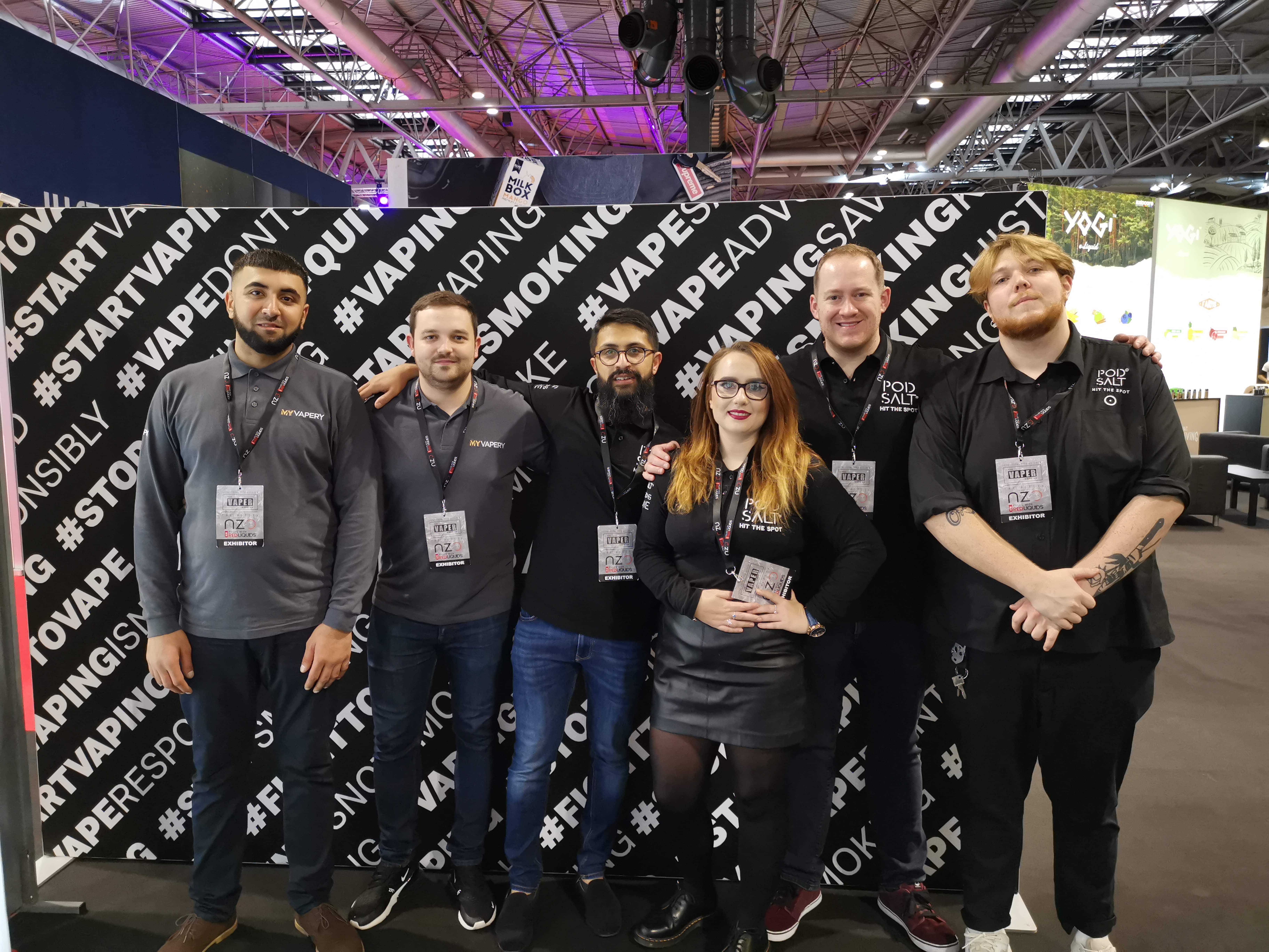 myvapery team at vaper expo