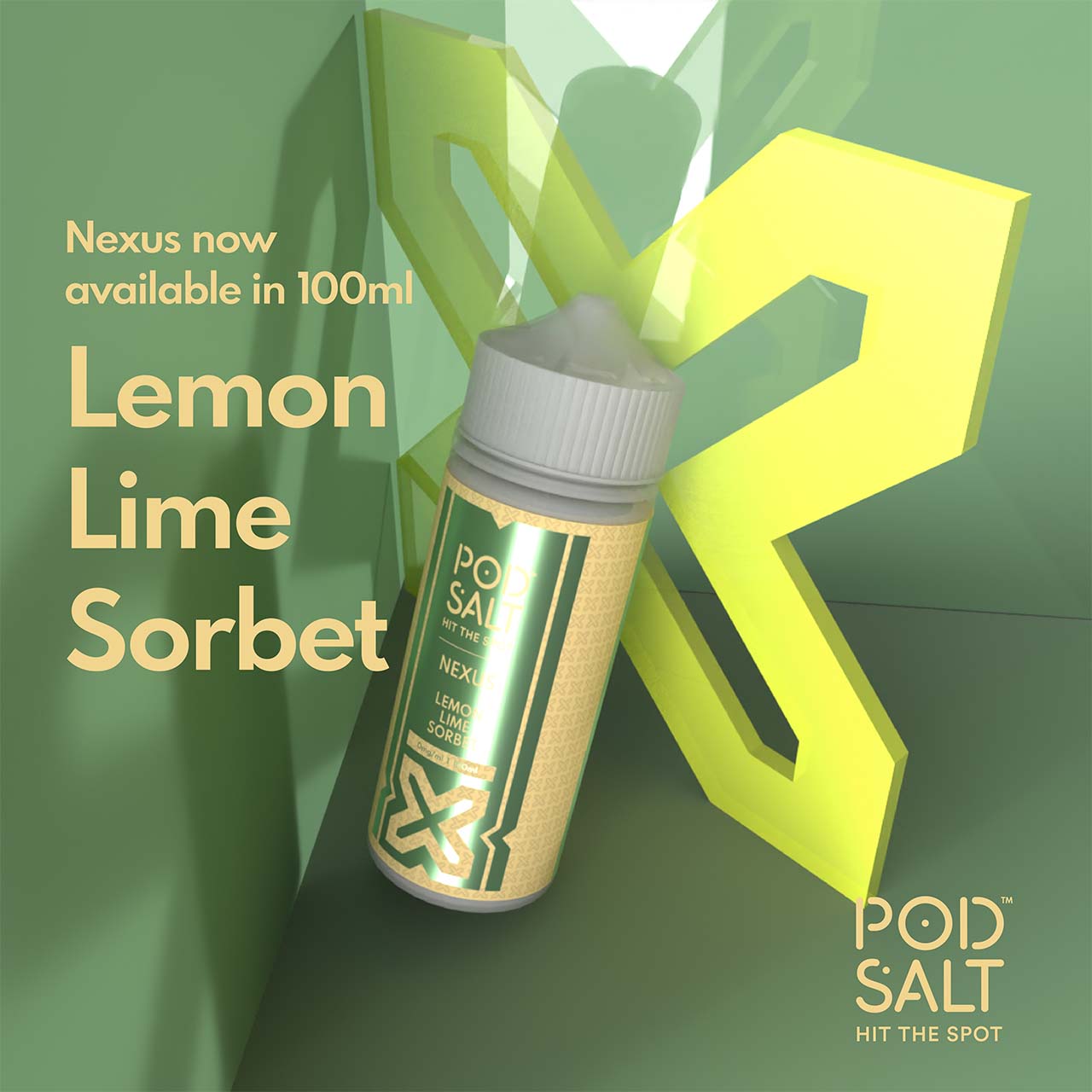Lemon Lime Sorbet 100ml Nexus shortfill (Image)