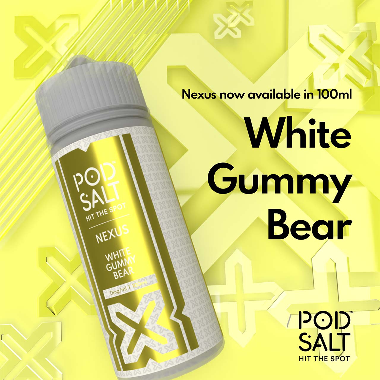 White Gummy Bear Nexus 100ml shortfill (Image)
