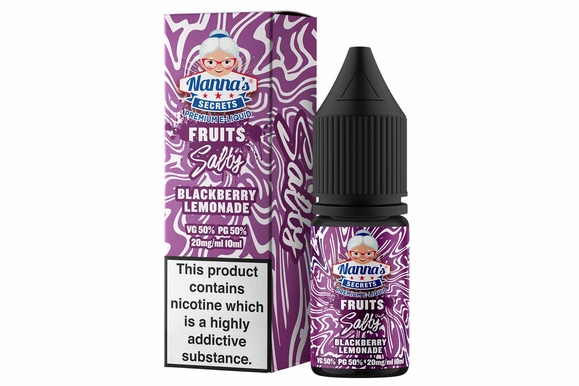 Nanna’s Secrets Blackberry Lemonade 10ml Nic Salt (Image)