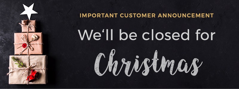 Closed for Christmas Banner