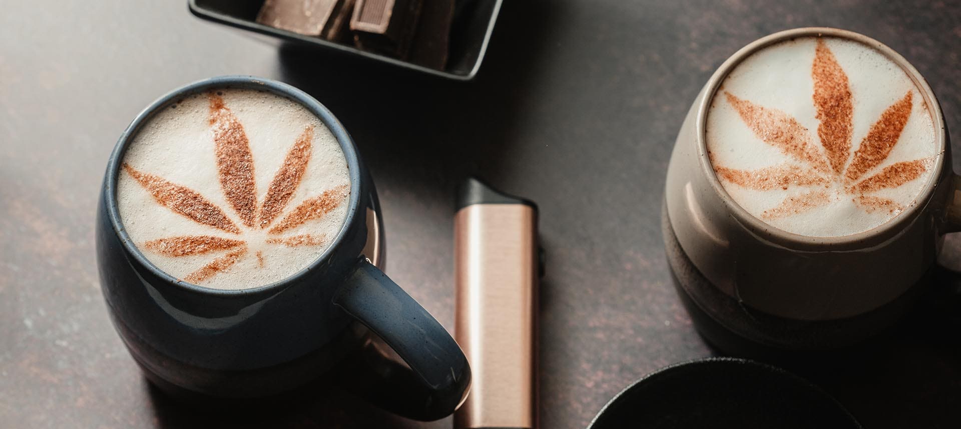 CBD Relax with CBD coffee and CBD vape (image)