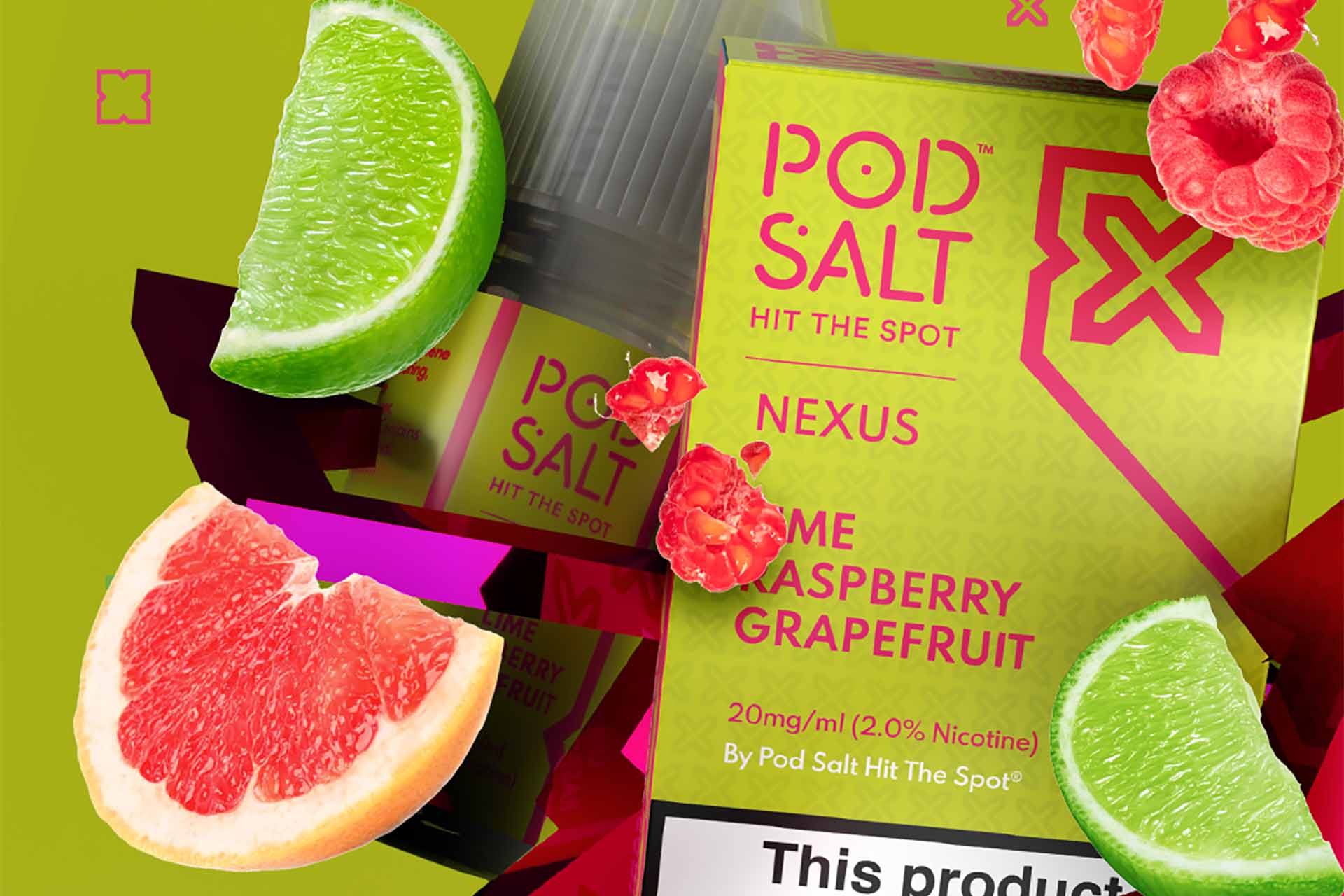 Pod Salt Nexus fruit flavours (Image)