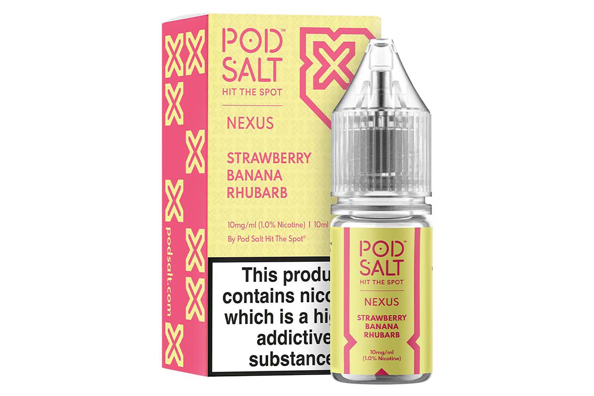 Nexus Nic Salts - Strawberry Banana Rhubarb flavour (Image)