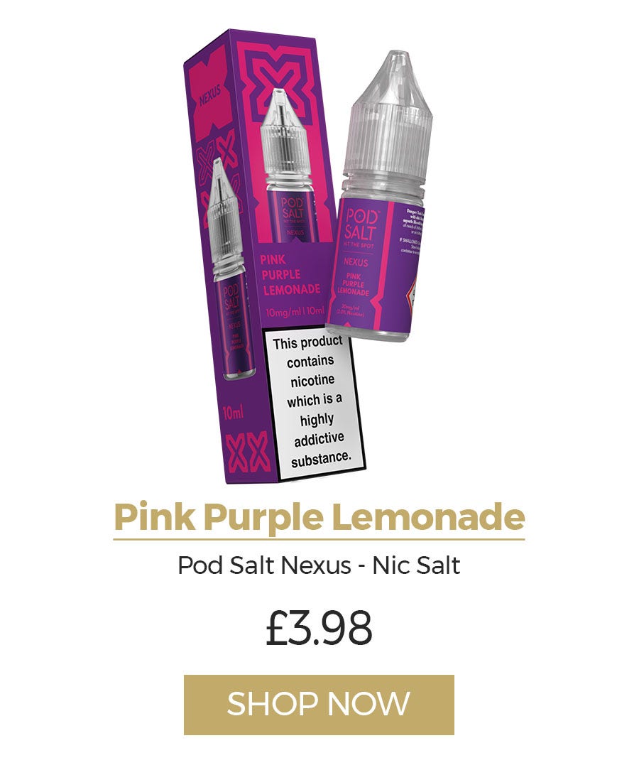 Pink Purple Lemonade Nexus Nic Salts vape juice (Image)